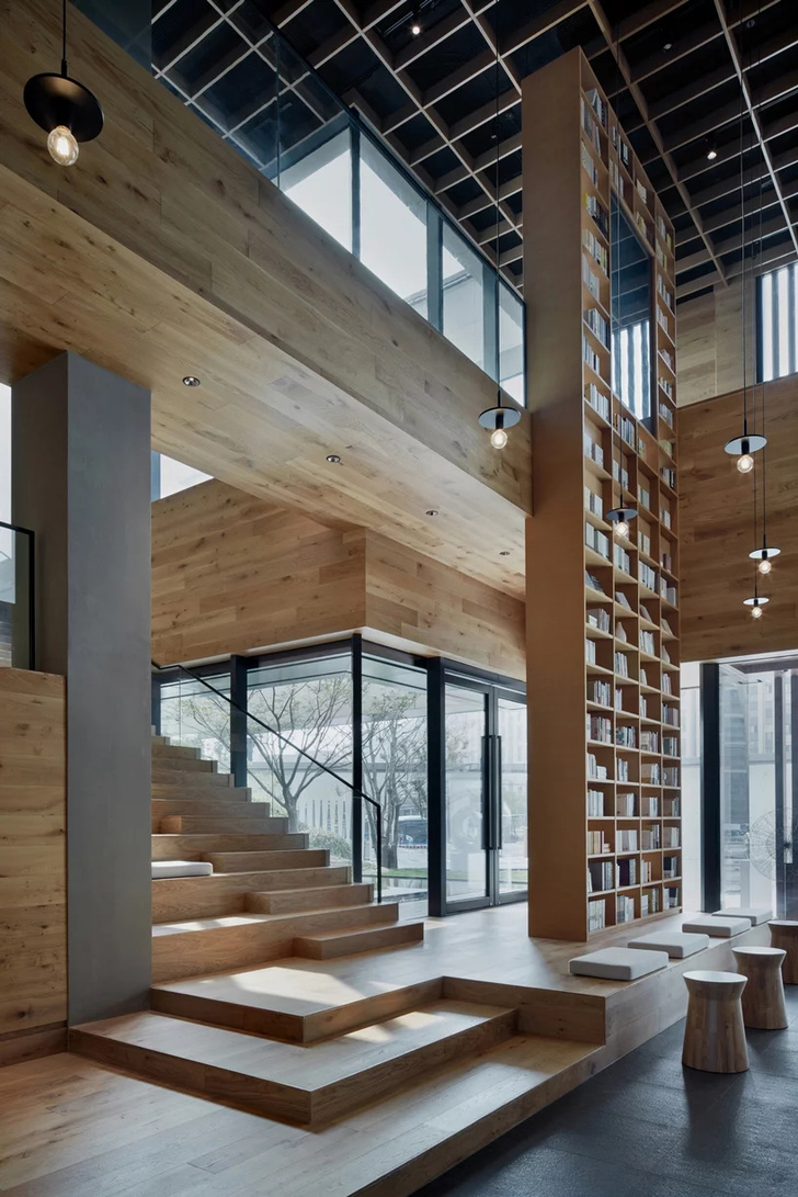 Деревянная библиотека в Ханчжоу (фото 0)