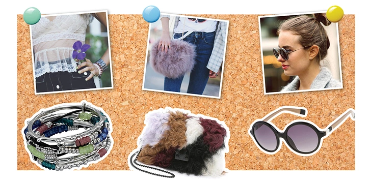 1. Браслет, UNOde50. 2. Сумка, Loeffer Randall. 3. Очки, Furla. | Источник: Instagram (запрещенная в России экстремистская организация).com