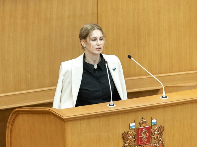 Екатерина Есина — депутат от «Справедливой России» | Источник: Владислав Лоншаков / E1.RU