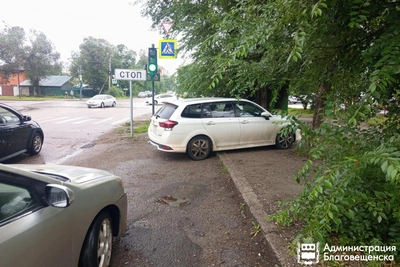 57 благовещенцев оштрафованы за парковку