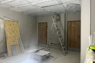 Ход строительства хирургического корпуса онкодиспансера в Мурманске