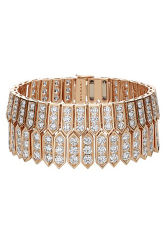 Браслет из коллекции Serpenti: розовое золото и бриллиантовое паве