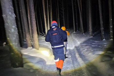 Снегоходчик найден под Тюменью после суточных поисков