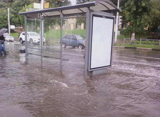 Фото: в Рязани образовался «обитаемый остров» | ya62.ru
