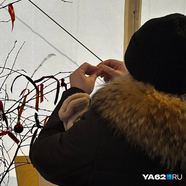 А на елке можно было повязать ленту со своим желанием | Источник: Виктория Улитова / YA62.RU