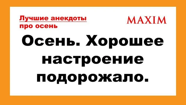 Самые смешные и лучшие анекдоты про осень