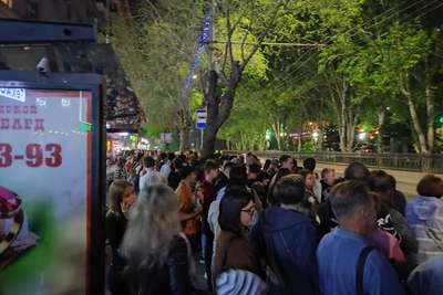 В центре Волгограда после салюта началась давка
