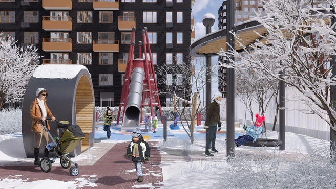 ЖК находится всего в 3&nbsp;км от центра города | Источник: «Страна Девелопмент»