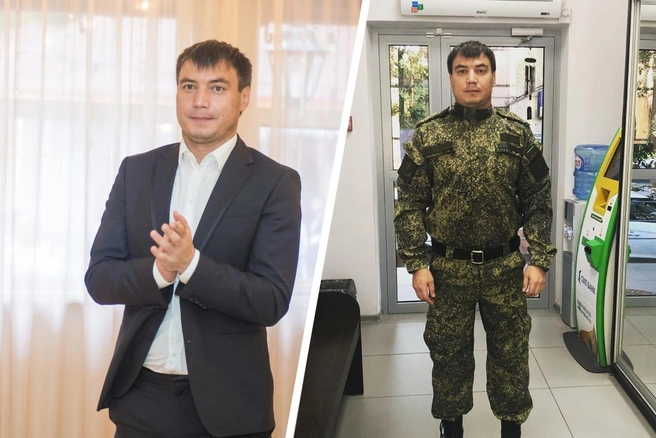 Пока Самигуллин предлагал друзьям не ходить в армию, сам в соцсетях фотографировался в военной форме | Источник: Фарит Самигуллин / Vk.com