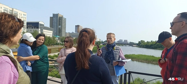Тобол — практически единственный источник питьевой воды в Кургане, напомнил Алексей Дедов | Источник: Анна Сарапульцева /45.RU