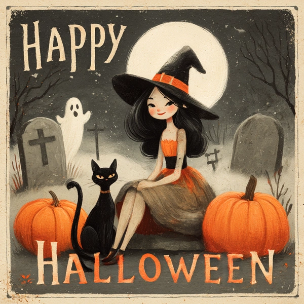 хэллоуин, хэллоуин 2025, тыква на хэллоуин, образ на хэллоуин, хэллоуин в россии, открытки на хэллоуин, картинки на хэллоуин, открытки, хэллоуин 2025 открытки  | Источник: Midjourney