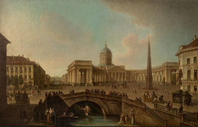 «Вид Казанского собора в Петербурге», Ф. Я. Алексеев (не ранее 1810 года) | Источник: Государственный Русский музей