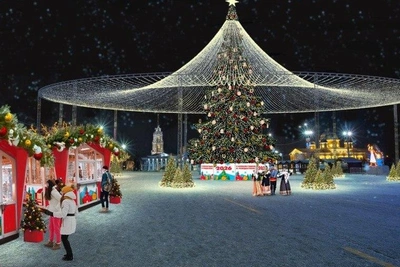 Тульская ёлка установила рекорд России по высоте