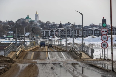 Наплавной мост разобран из-за паводка в Нижегородской области