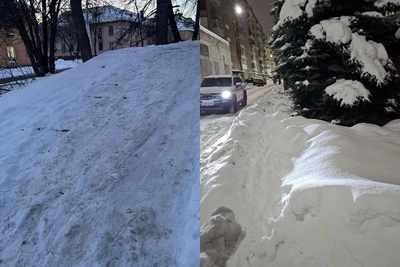 Уфимцы возят детей на санках из-за снега: ответ администрации