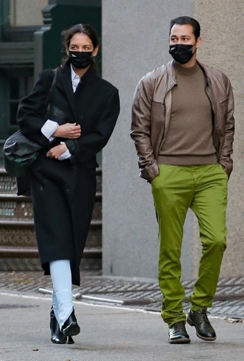 Кэти Холмс и Эмилио Витоло в Нью-Йорке | marieclaire.ru