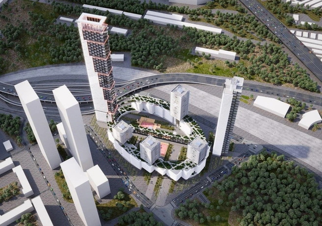 На северо-востоке Москвы могут построить небоскреб с «Колизеем». Показываем, как он будет выглядеть | Источник: «Недвижимость инсайды» / T.me