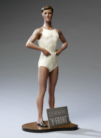 Демонстрационный манекен для мужского нижнего белья, 1950-ые | Источник: Музей Виктории и Альберта, Лондон