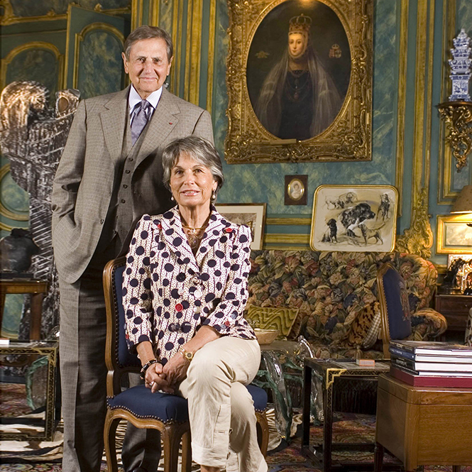 Юбер д’Орнано и Изабель д’Орнано - основатели компании Sisley в своем особняке, 2006 г. | marieclaire.ru