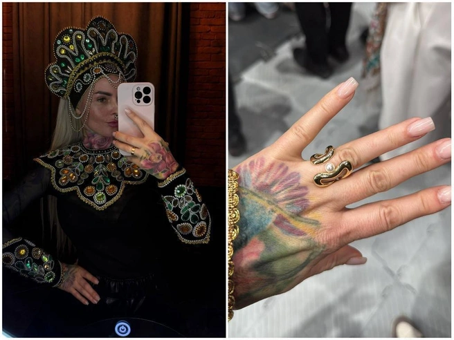 Надежда Кадышева вручила кольцо сибирячке, пришедшей в кокошнике | Источник: Светлана Бокариус