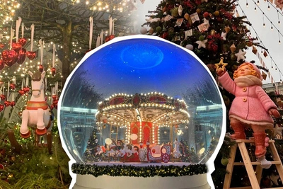 Тюменка восхищается новогодним украшением Москвы