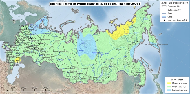 Осадков выпадет около нормы | Источник: Meteoinfo.ru