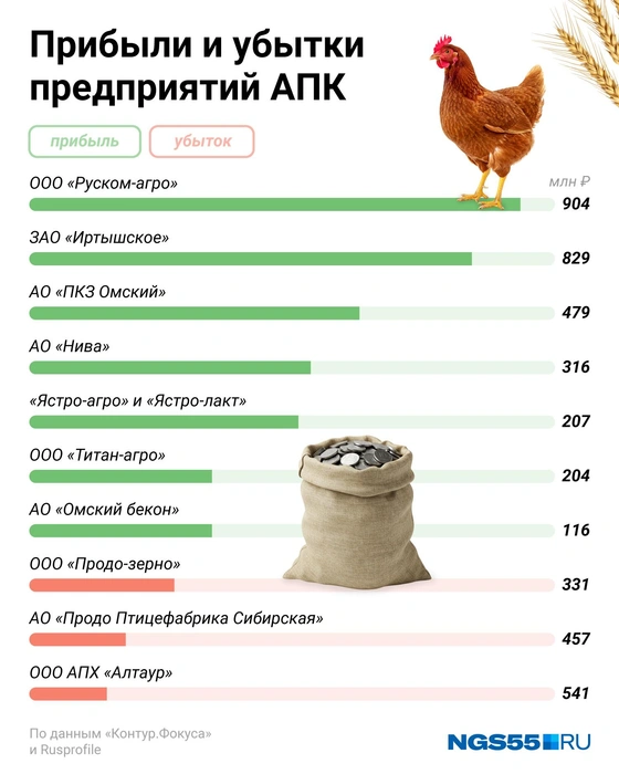 У предприятий АПК за 2024 год есть как солидные прибыли, так и большие убытки  | Источник: Евгения Бикунова / Городские медиа 