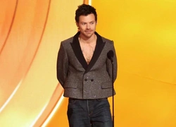 «Грэмми-2026»: жакет-бар на голое тело и балетки в цвете матчи на кокосовом — на сцене Гарри Стайлс