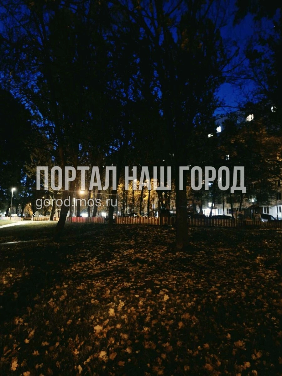 На детской площадке нет света | Источник: gorod.mos.ru