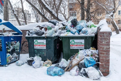 Новогодний вывоз мусора в Новосибирске