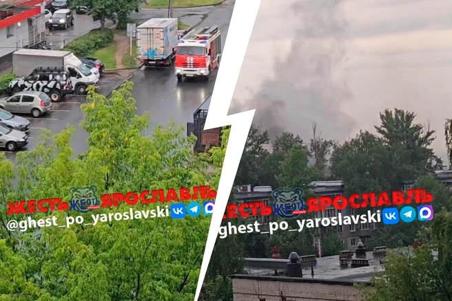 В Ярославле произошел пожар в пятиэтажке | Источник: Жесть Ярославль / Telegram