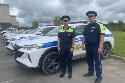 Новгородские полицейские доставили покусанного мальчика в больницу
