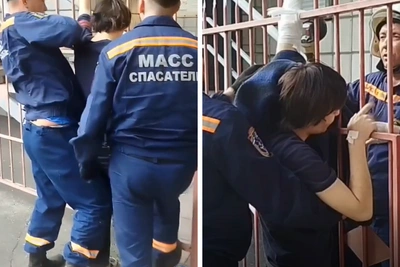Рука новосибирца проткнута штырем забора