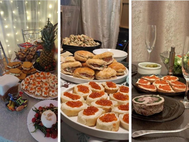 Как накрыли столы нижегородцы в новогоднюю ночь | Источник: читатели NN.RU