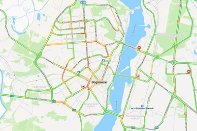 Пробки вернулись в Воронеж после праздников