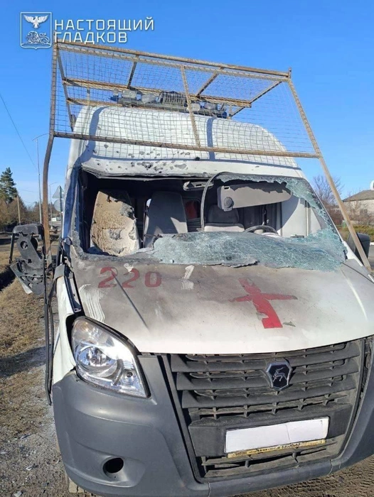 Если бы в этой машине во время удара были люди, возможные последствия страшно представить | Источник: Вячеслав Гладков / t.me/vvgladkov