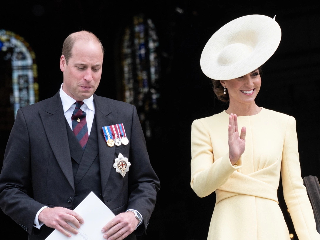 Принц Уильям и герцогиня Кэтрин во время Платинового юбилея, 3 июня 2022 | marieclaire.ru