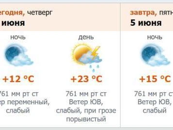Скриншот с сайта meteo.nw.ru