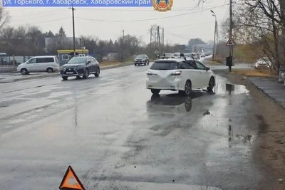В Хабаровске иномарка сбила ребёнка на нерегулируемом переходе