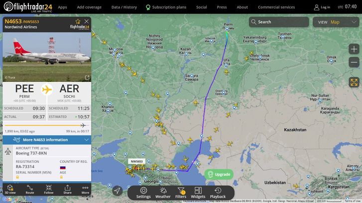 Теперь быстрее: смотрим новую схему полетов из Москвы в Сочи и Турцию