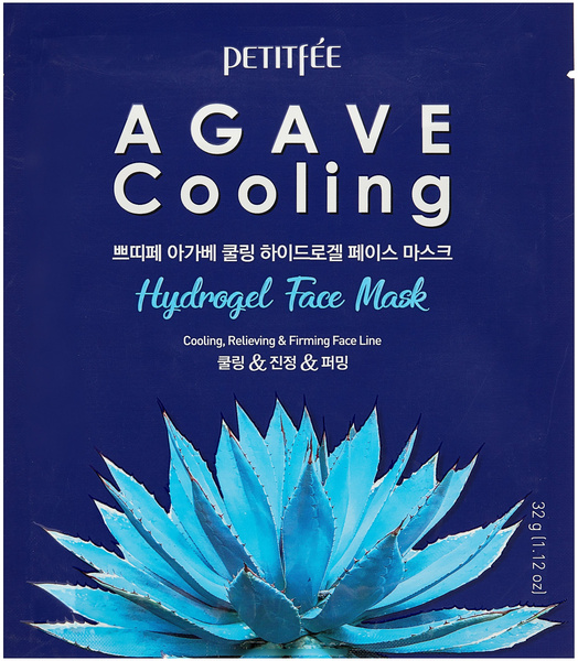 Охлаждающая гидрогелевая маска для лица с экстрактом агавы 