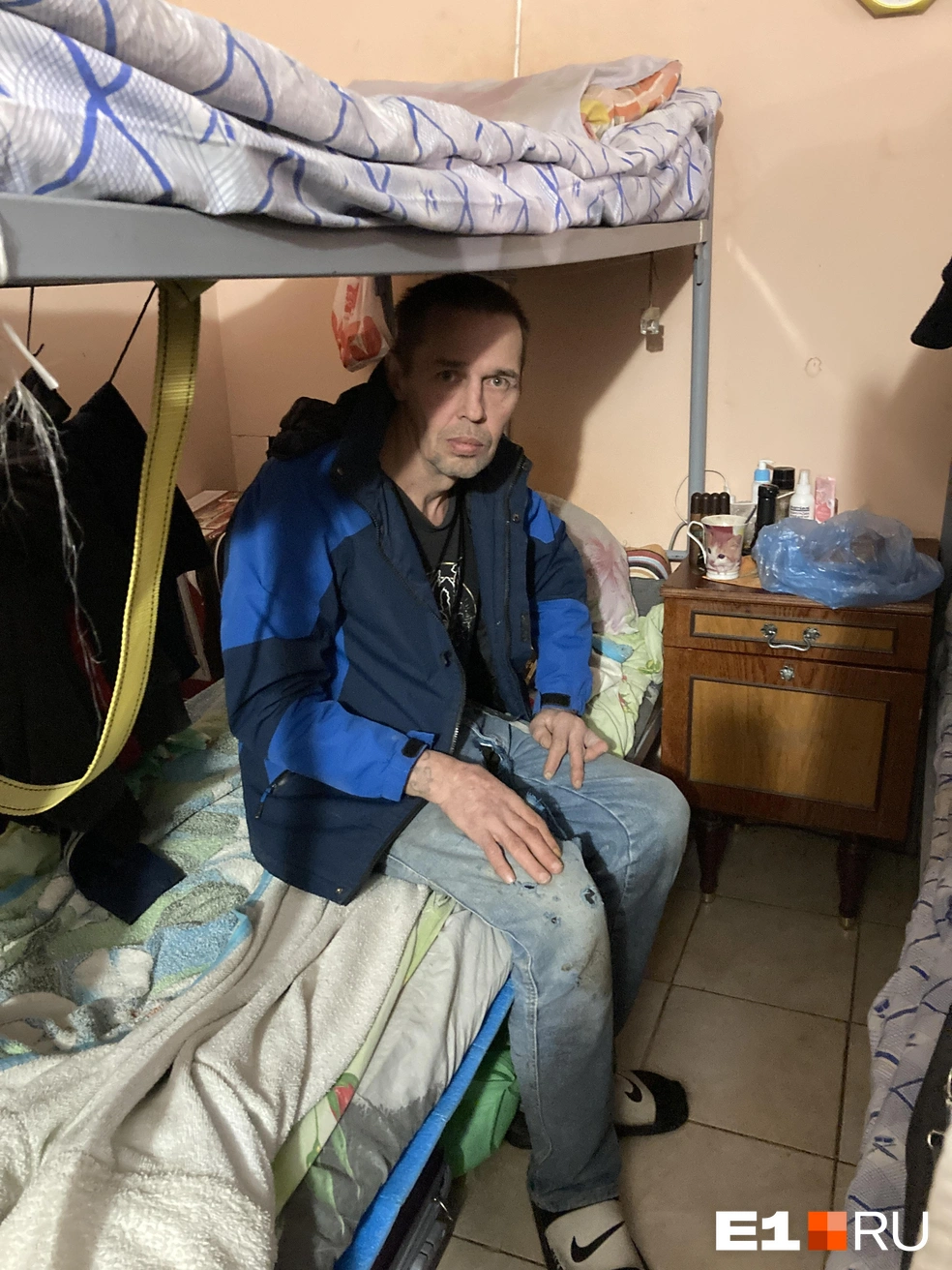 Андрей Щукин, поработав в одном рабочем доме, остался без единственного жилья | Источник: Елена Панкратьева / E1.RU