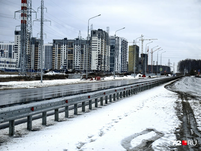 Выезд из ЖК на развязку | Источник: Павел Красоткин / 72.RU