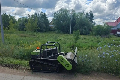 В Оренбуржье появился первый робот-косильщик «травокос»