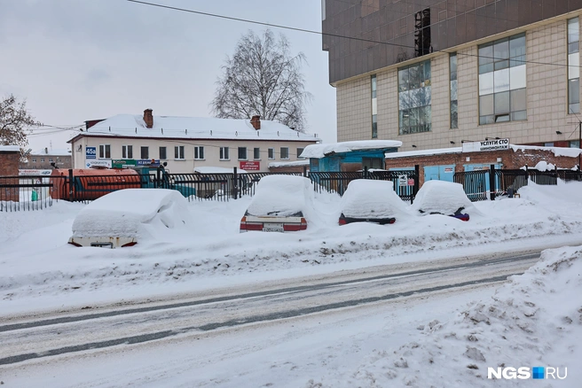 По всему городу стоят «подснежники» | Источник: Александр Ощепков / NGS.RU