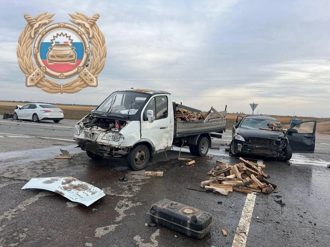 Место ДТП | Источник: Госавтоинспекция по Саратовской области / Telegram