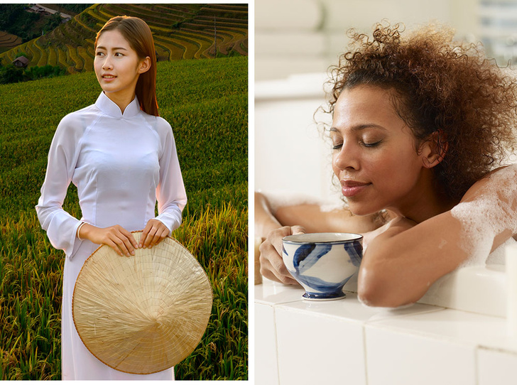Рисовая вода и особый чай: 9 удивительных секретов красоты со всего мира