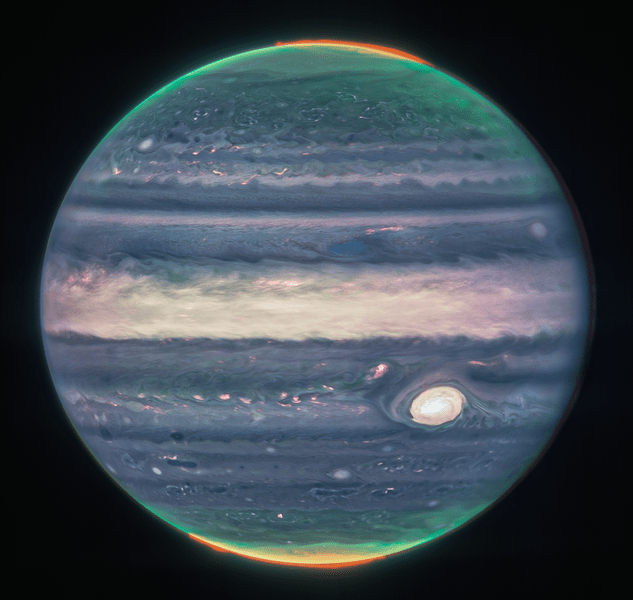 Космический телескоп «Джеймс Уэбб» сделал снимки Юпитера