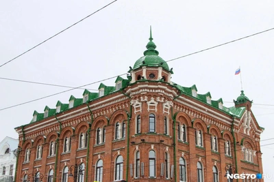 СК проверяет обрушение кирпича с фасада думы Томска