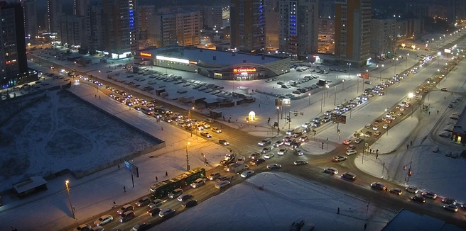 Движение затруднено во всех направлениях  | Источник: камера «Интерсвязь»